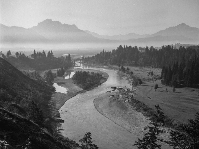 Illasschlucht; Forggensee; Aufstauung; Lech; Roßhaupten; Füssen; Schwangau | © Dr. Heinz Fischer