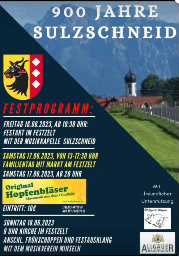 Plakat | © Dorfgemeinschaft Sulzschneid