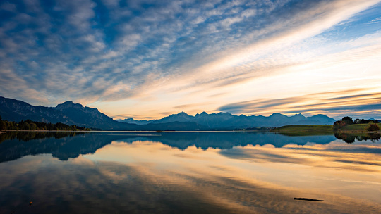 Der Forggensee - ein neuer See im alten Bett